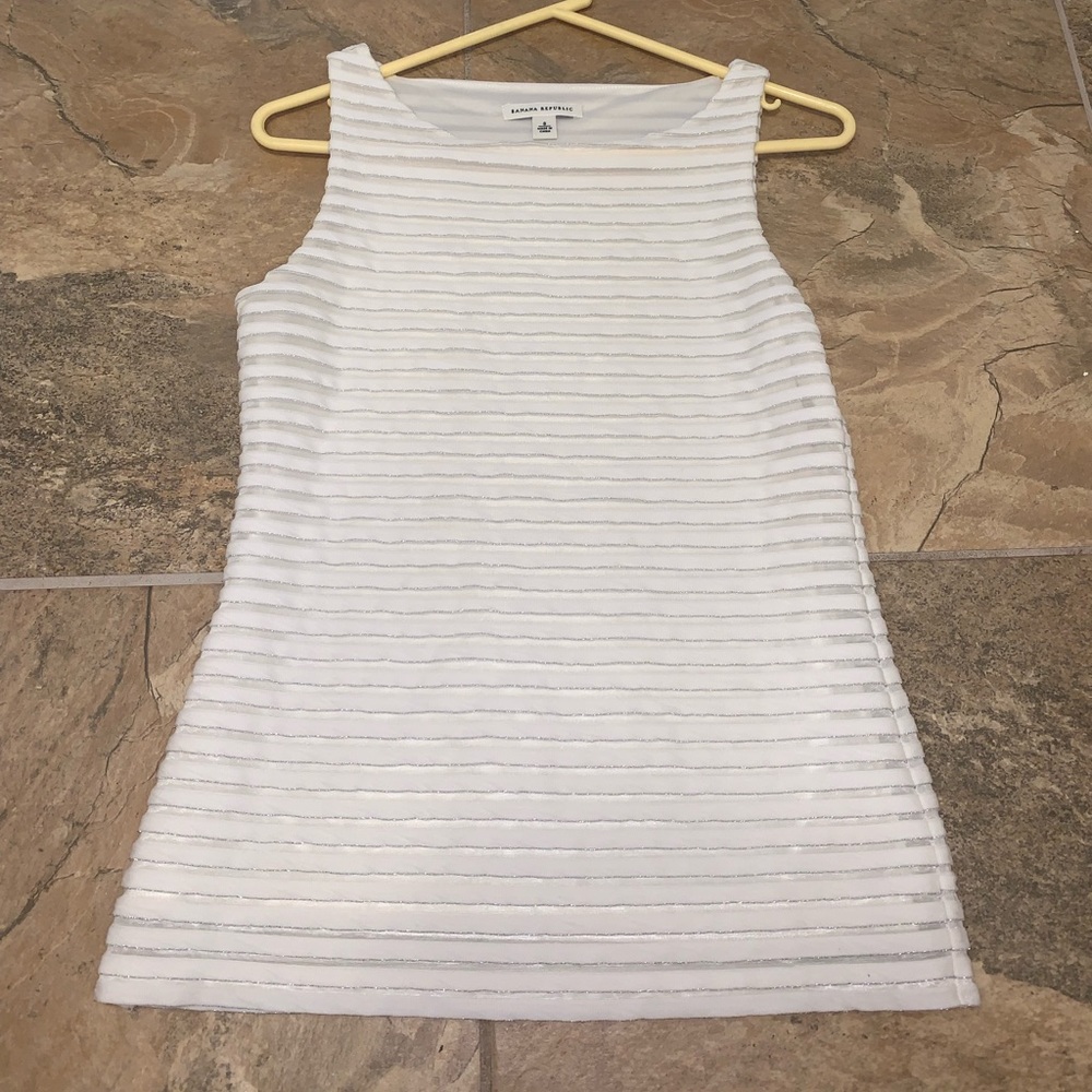 White work sleeveless top